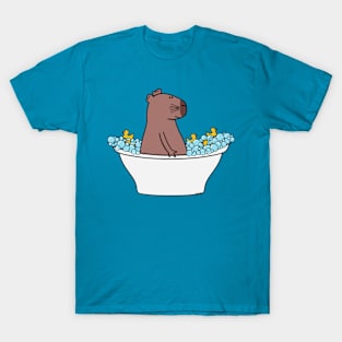 Capybara Bath Time T-Shirt